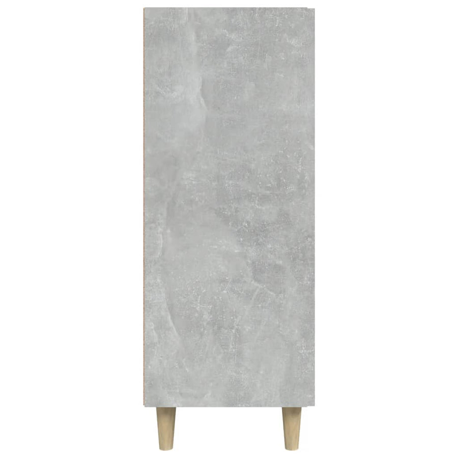 Dressoir 69,5X34X90 Cm Bewerkt Hout Betongrijs