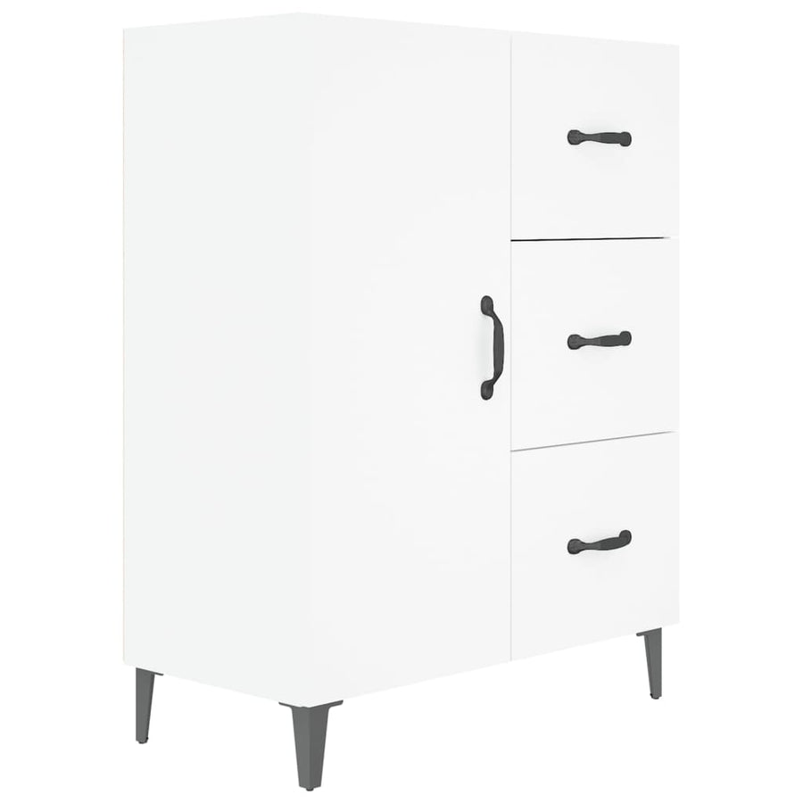 Dressoir 69,5X34X90 Cm Bewerkt Hout Wit