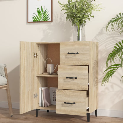 Dressoir 69,5X34X90 Cm Bewerkt Hout Sonoma Eikenkleurig