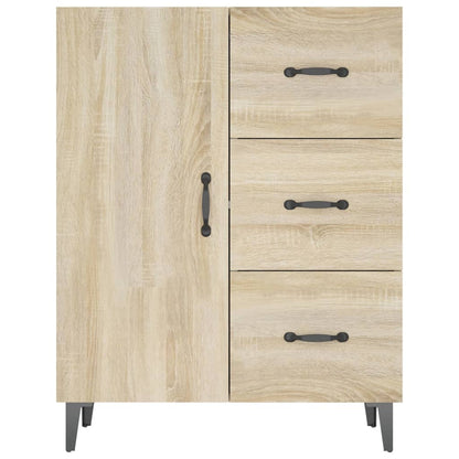 Dressoir 69,5X34X90 Cm Bewerkt Hout Sonoma Eikenkleurig