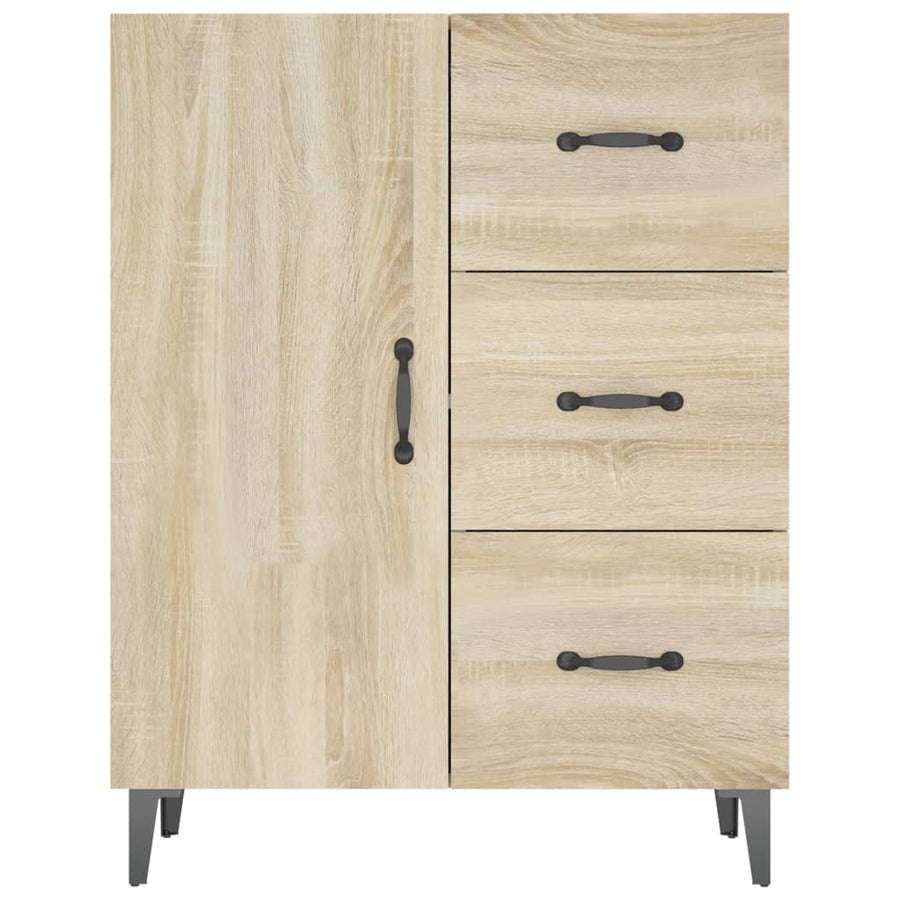 Dressoir 69,5X34X90 Cm Bewerkt Hout Sonoma Eikenkleurig