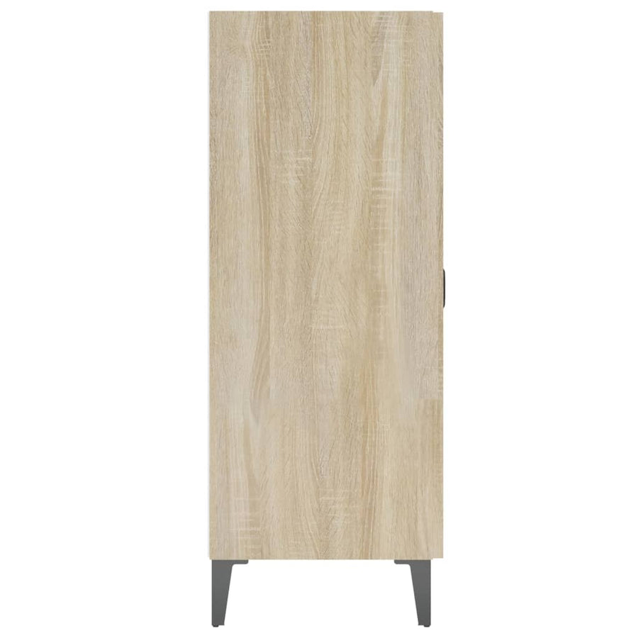 Dressoir 69,5X34X90 Cm Bewerkt Hout Sonoma Eikenkleurig