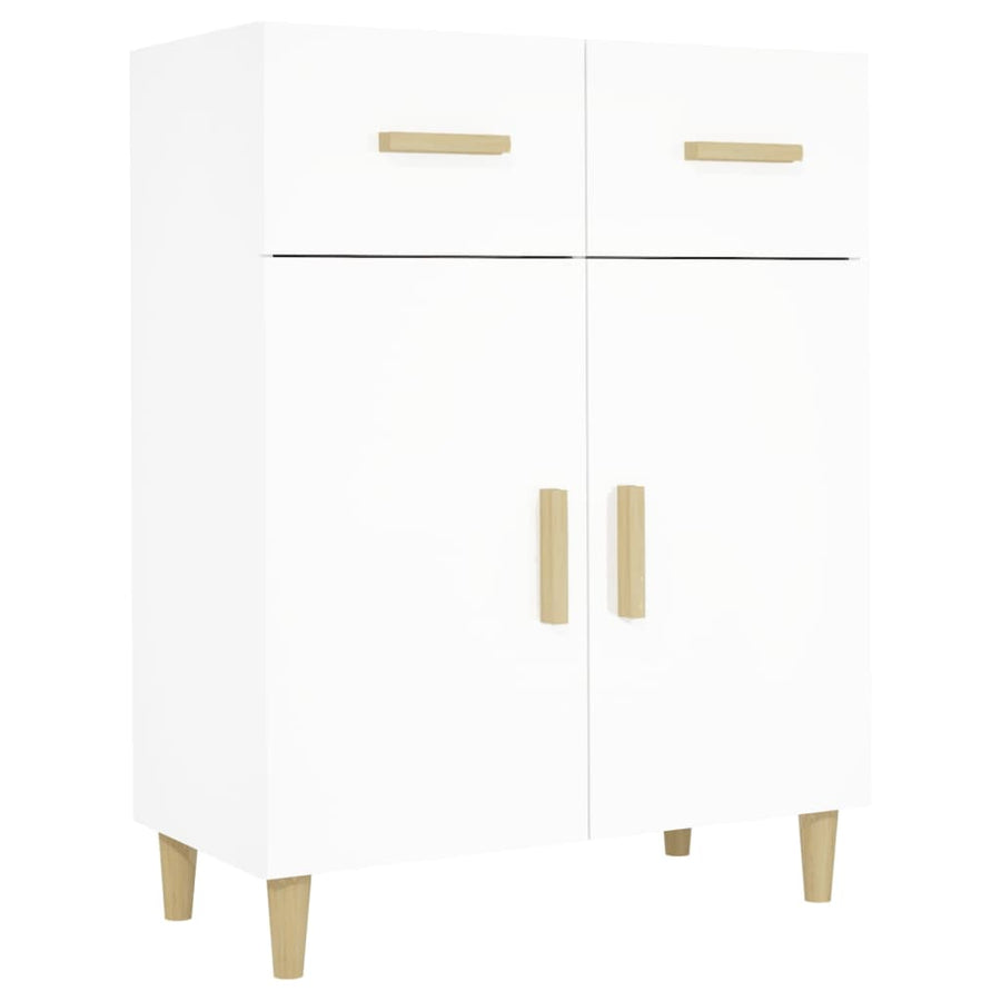 Dressoir 69,5X34X89 Cm Bewerkt Hout Wit