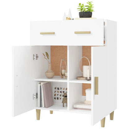 Dressoir 69,5X34X89 Cm Bewerkt Hout Wit