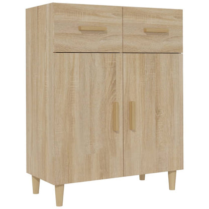 Dressoir 69,5X34X89 Cm Bewerkt Hout Kleurig Sonoma eiken