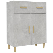 Dressoir 69,5X34X89 Cm Bewerkt Hout Betongrijs