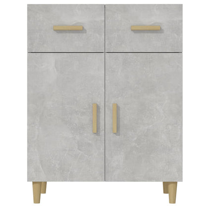 Dressoir 69,5X34X89 Cm Bewerkt Hout Betongrijs