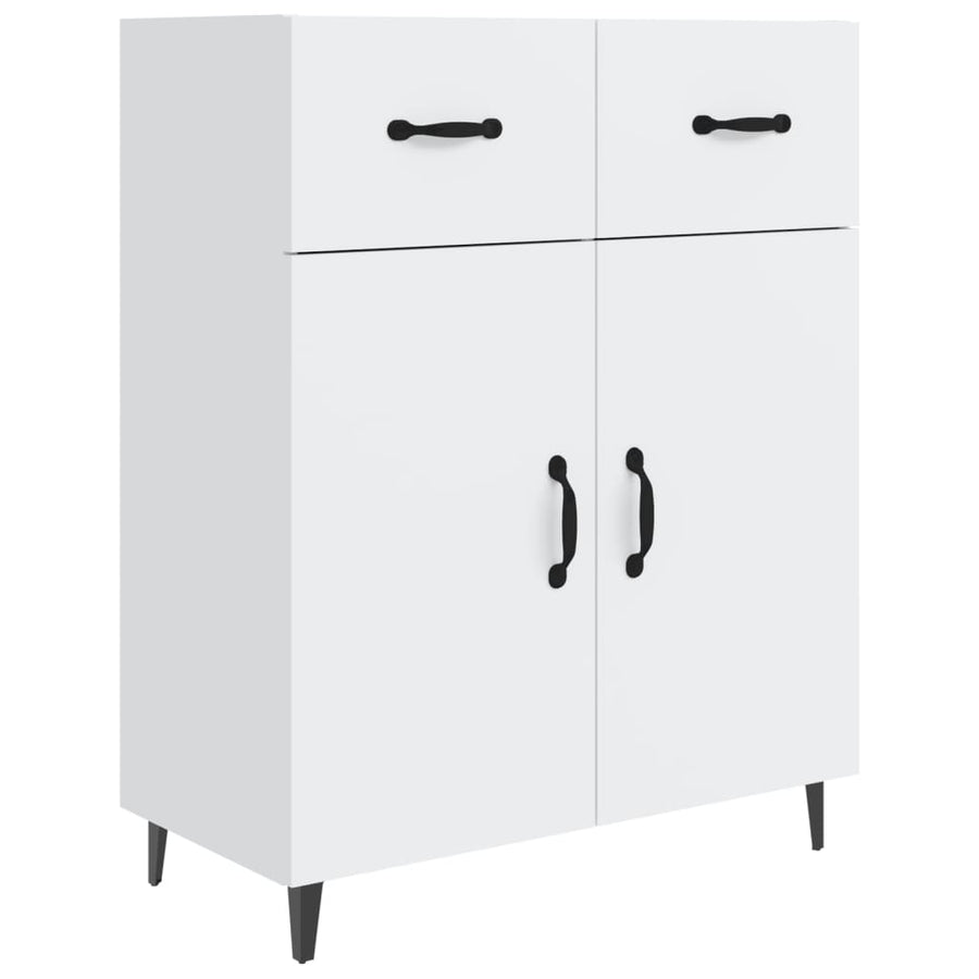 Dressoir 69,5X34X90 Cm Bewerkt Hout Wit