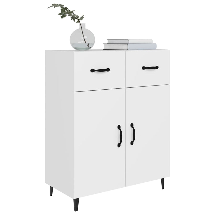 Dressoir 69,5X34X90 Cm Bewerkt Hout Wit