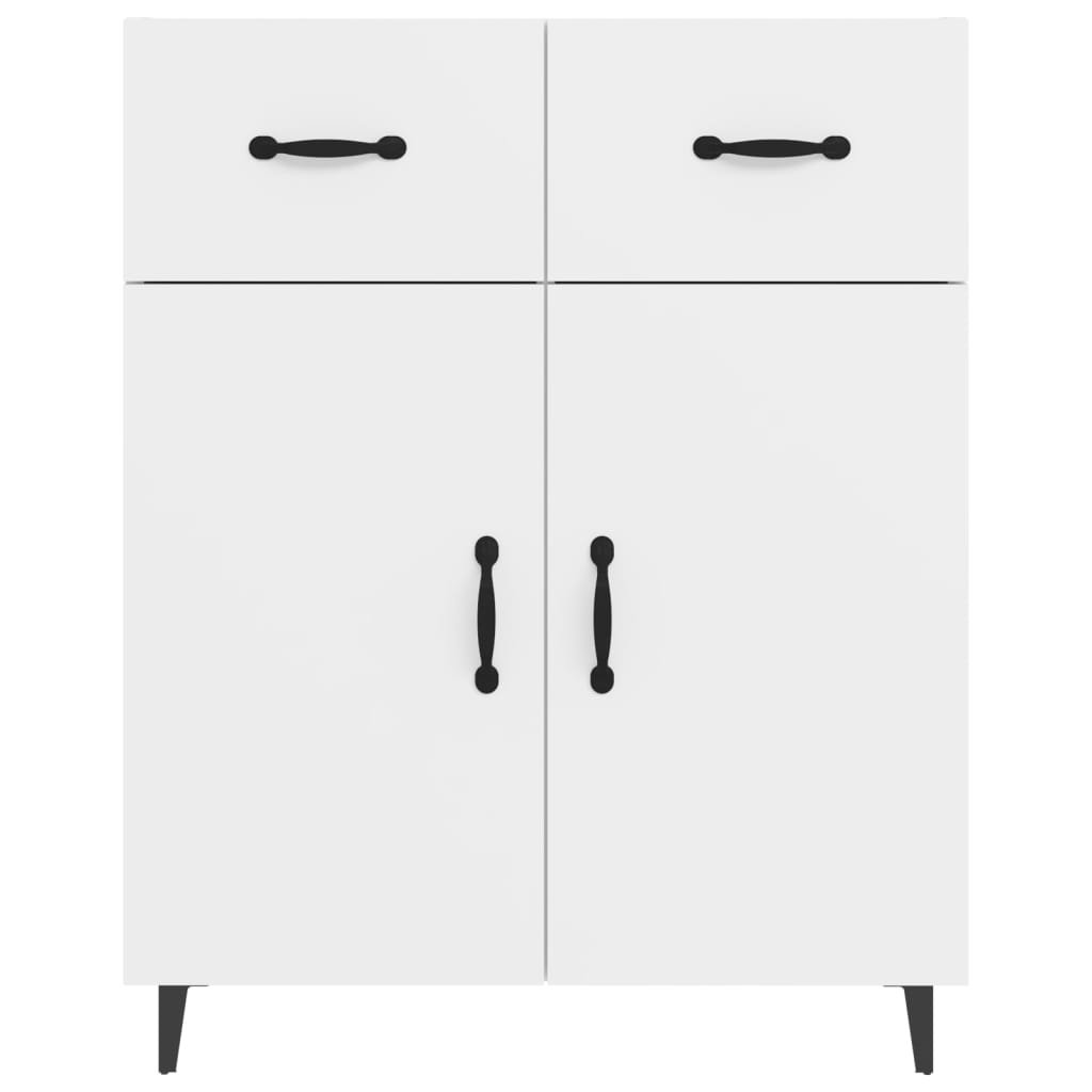 Dressoir 69,5X34X90 Cm Bewerkt Hout Wit