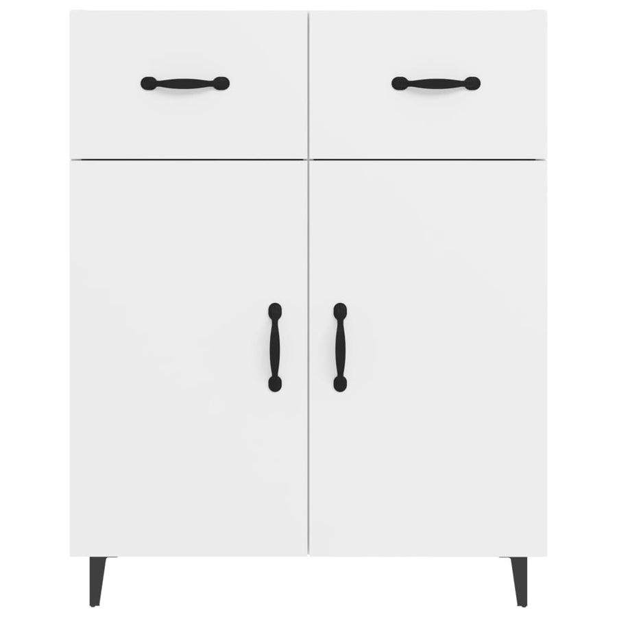 Dressoir 69,5X34X90 Cm Bewerkt Hout Wit