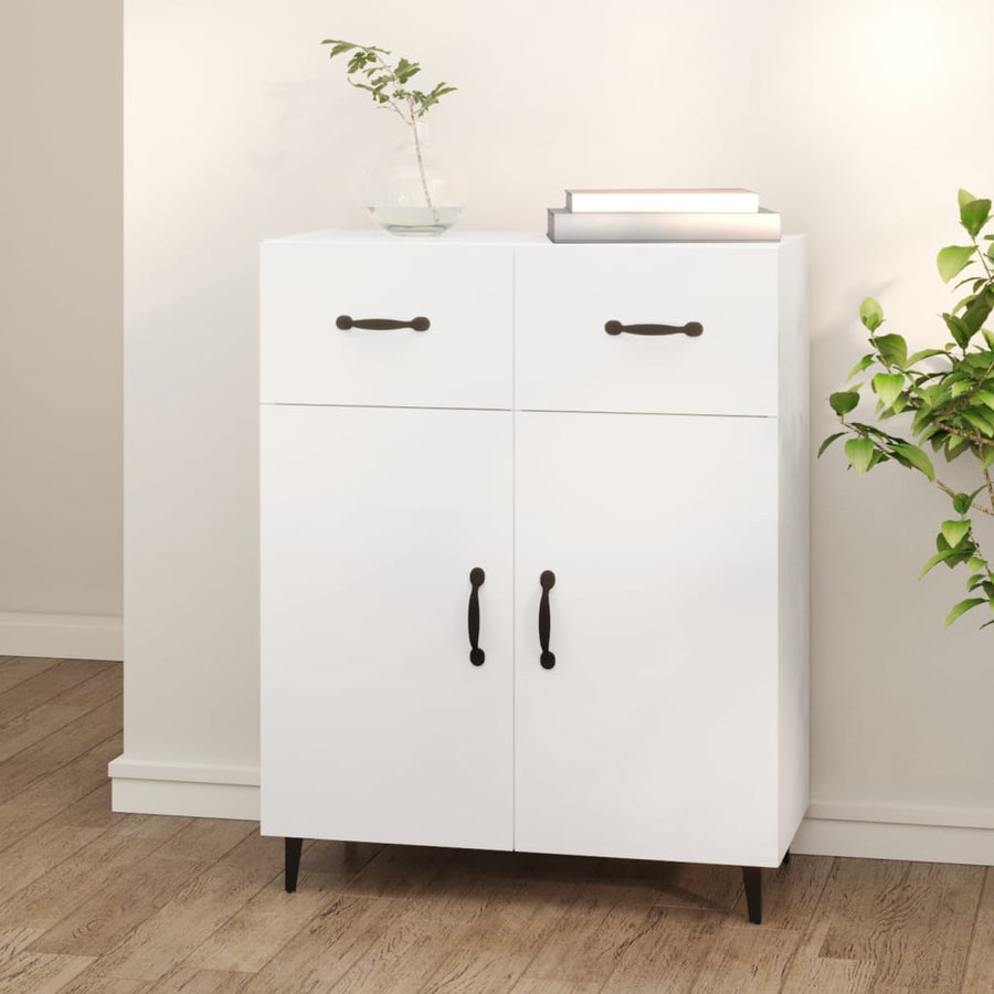 Dressoir 69,5X34X90 Cm Bewerkt Hout Wit