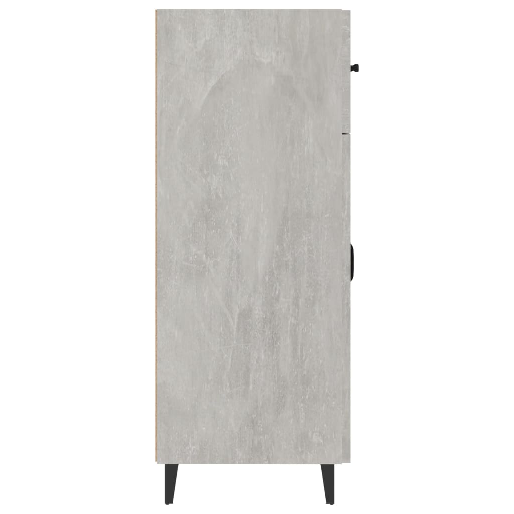Dressoir 69,5X34X90 Cm Bewerkt Hout Betongrijs