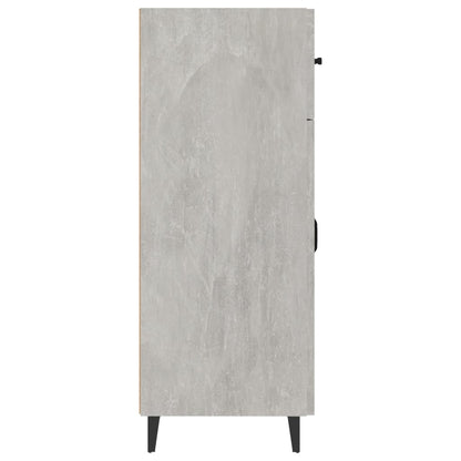 Dressoir 69,5X34X90 Cm Bewerkt Hout Betongrijs