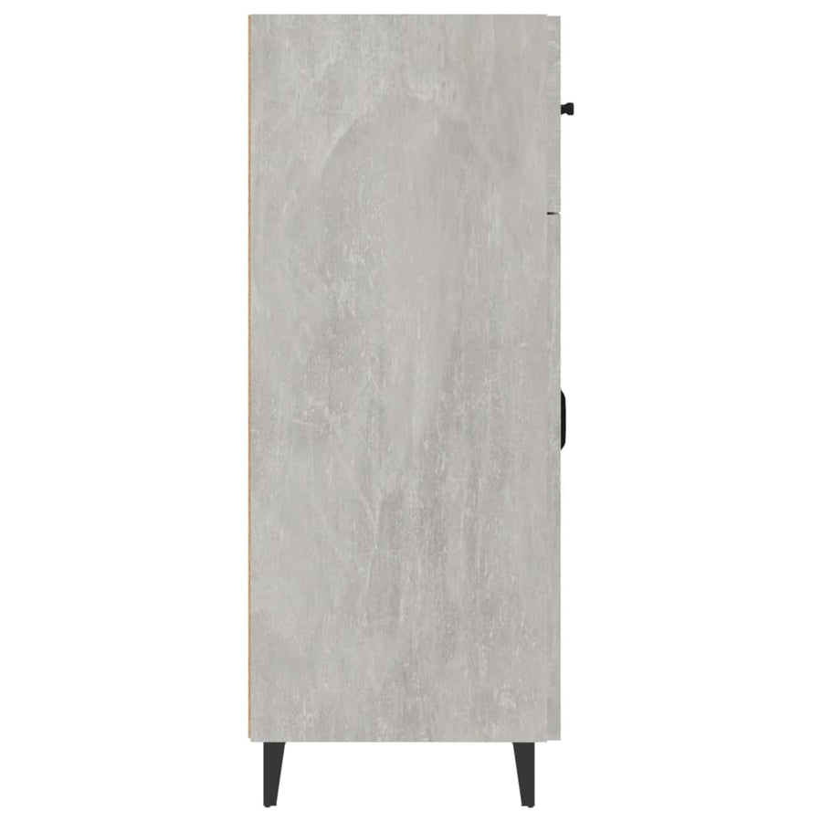 Dressoir 69,5X34X90 Cm Bewerkt Hout Betongrijs