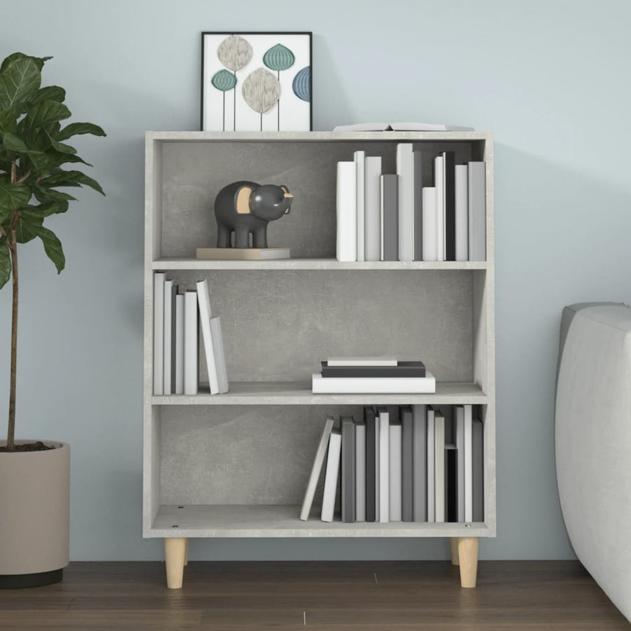 Dressoir 69,5X32,5X90 Cm Bewerkt Hout Betongrijs