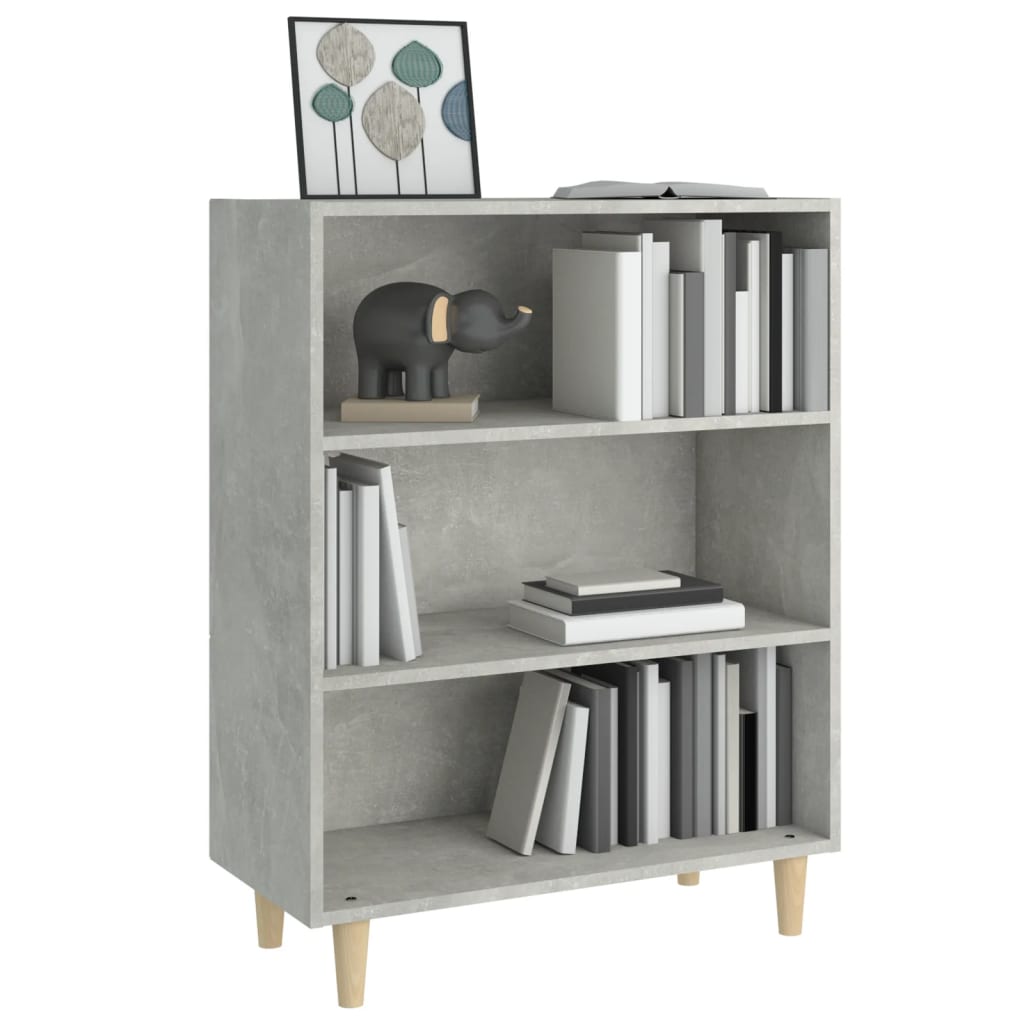 Dressoir 69,5X32,5X90 Cm Bewerkt Hout Betongrijs