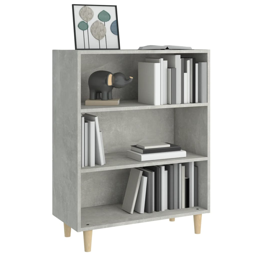 Dressoir 69,5X32,5X90 Cm Bewerkt Hout Betongrijs