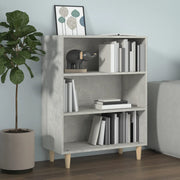 Dressoir 69,5x32,5x90 cm bewerkt hout betongrijs