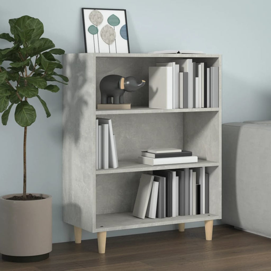 Dressoir 69,5X32,5X90 Cm Bewerkt Hout Betongrijs