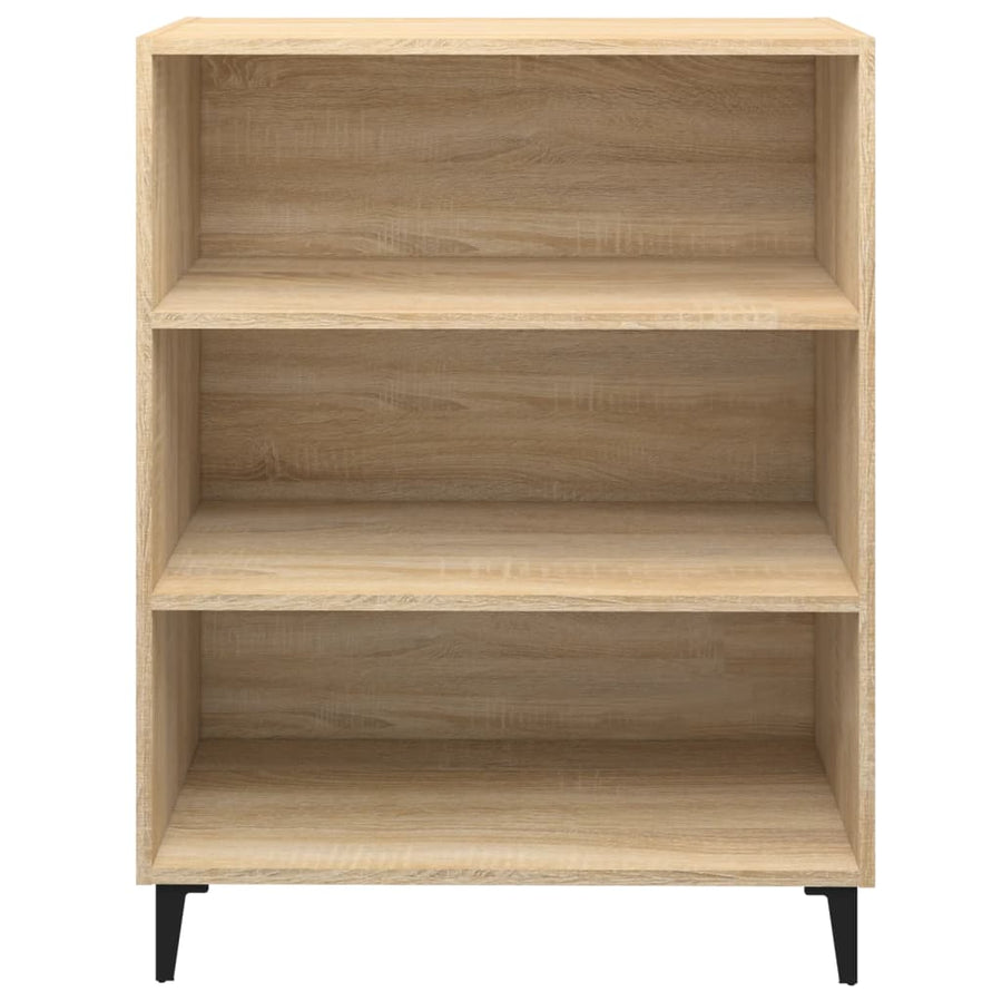 Dressoir 69,5X32,5X90 Cm Bewerkt Hout Kleurig Sonoma eiken