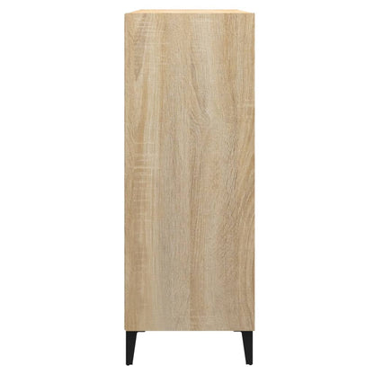 Dressoir 69,5X32,5X90 Cm Bewerkt Hout Kleurig Sonoma eiken