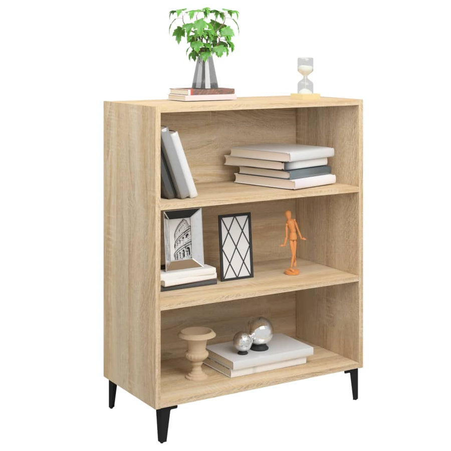 Dressoir 69,5X32,5X90 Cm Bewerkt Hout Kleurig Sonoma eiken