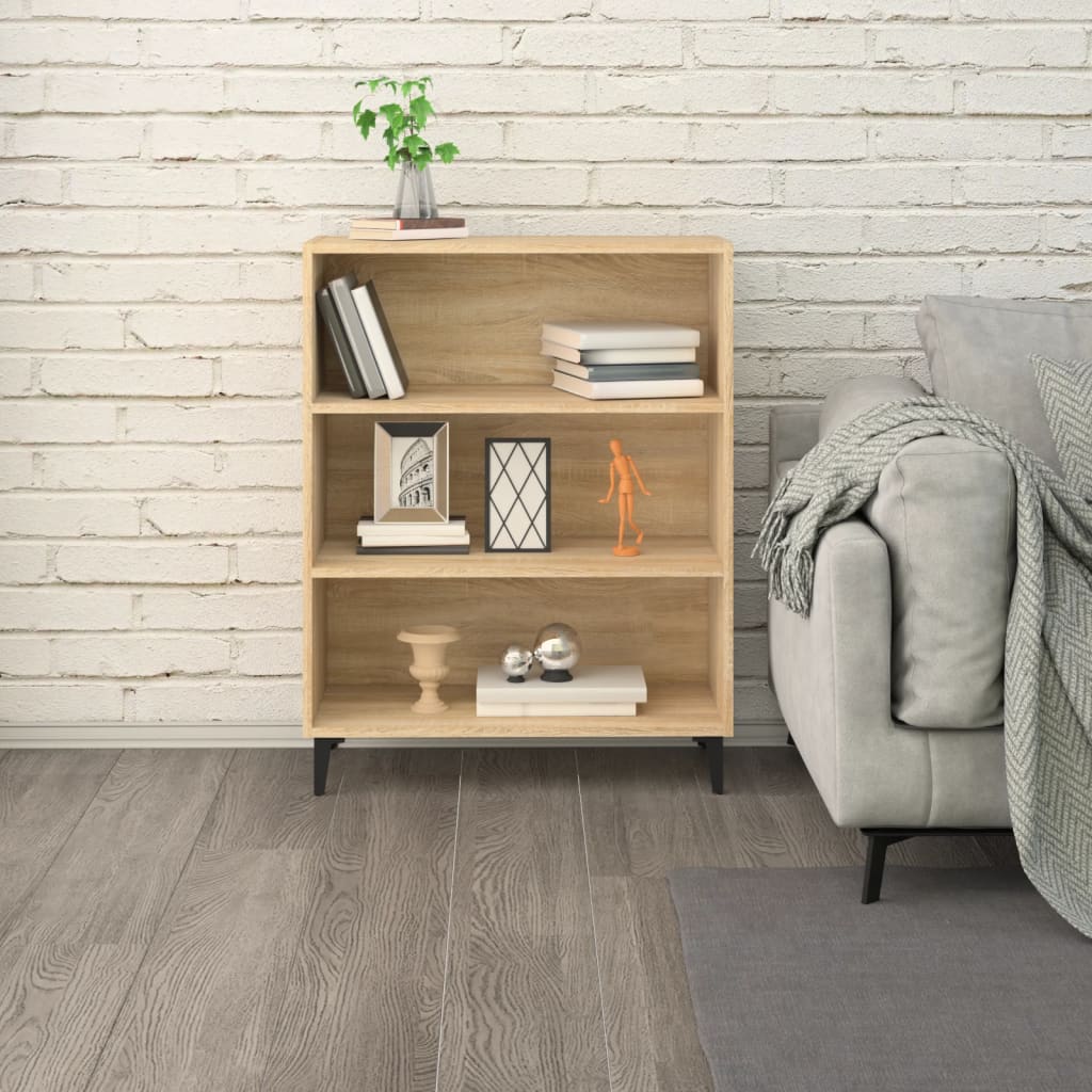Dressoir 69,5X32,5X90 Cm Bewerkt Hout Kleurig Sonoma eiken