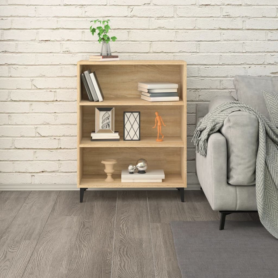 Dressoir 69,5X32,5X90 Cm Bewerkt Hout Kleurig Sonoma eiken