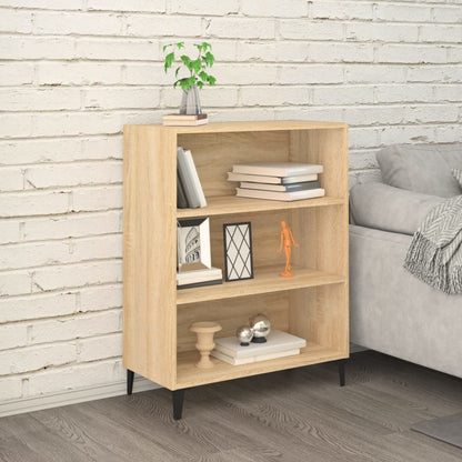 Dressoir 69,5X32,5X90 Cm Bewerkt Hout Kleurig Sonoma eiken
