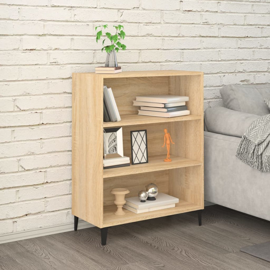 Dressoir 69,5X32,5X90 Cm Bewerkt Hout Kleurig Sonoma eiken