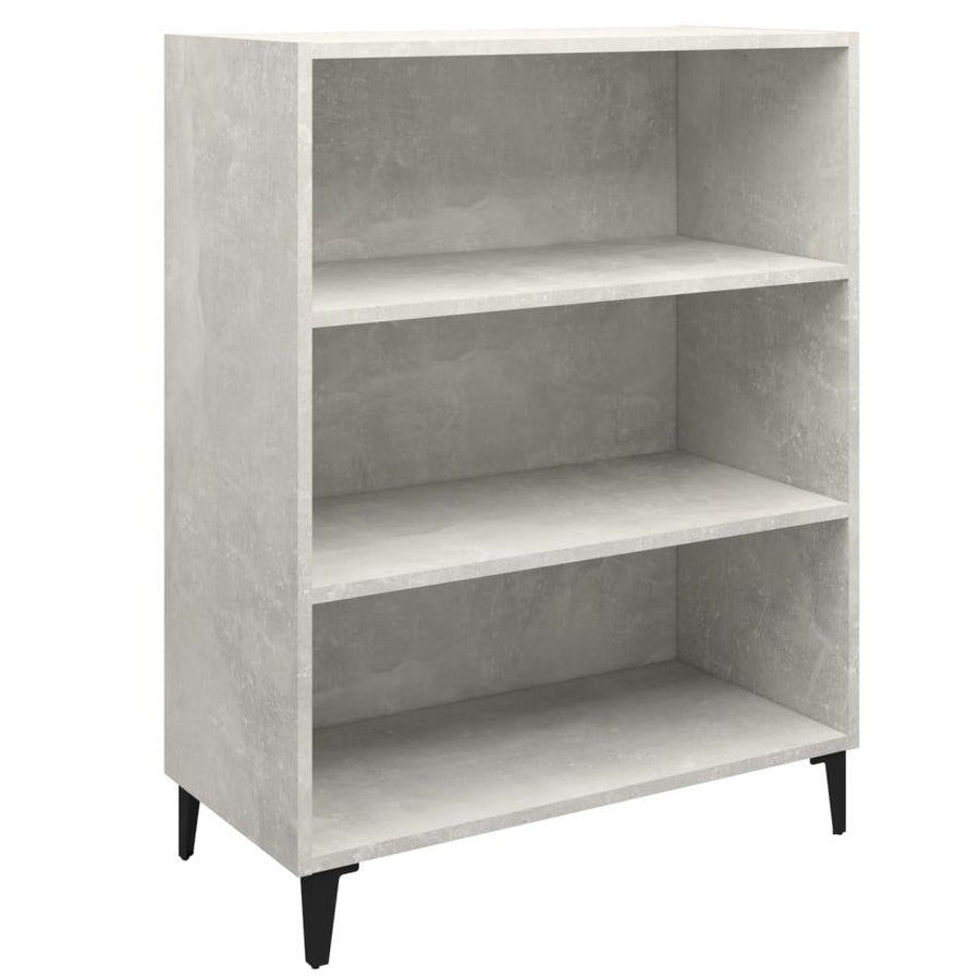 Dressoir 69,5x32,5x90 cm bewerkt hout betongrijs