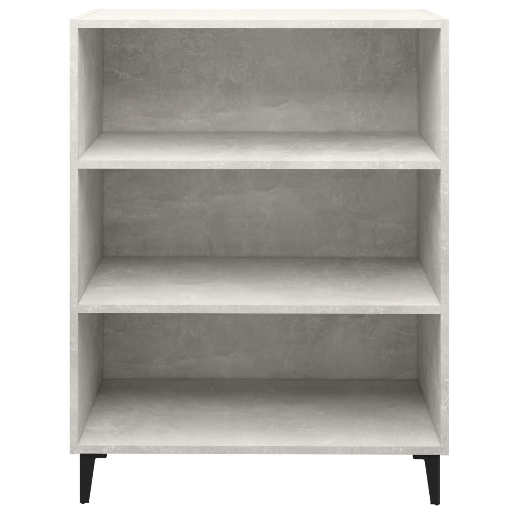 Dressoir 69,5x32,5x90 cm bewerkt hout betongrijs