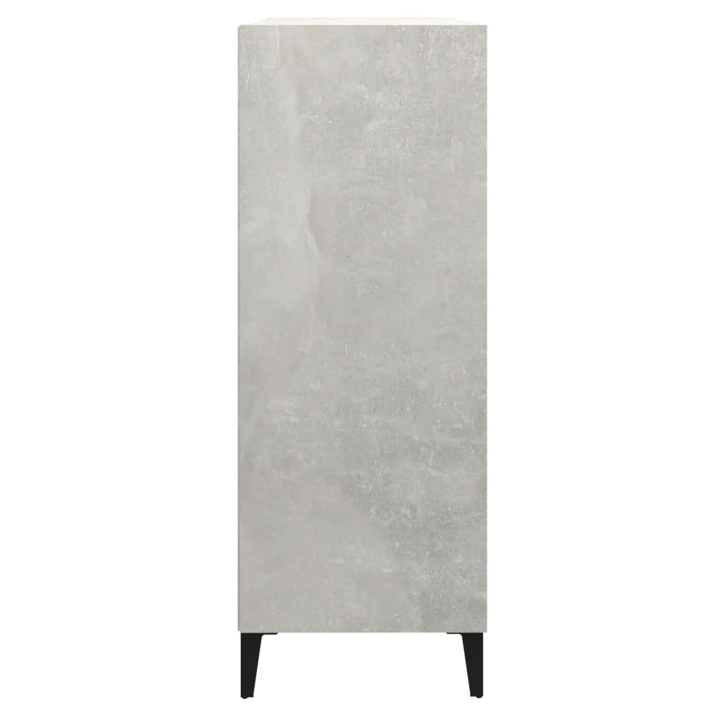 Dressoir 69,5x32,5x90 cm bewerkt hout betongrijs