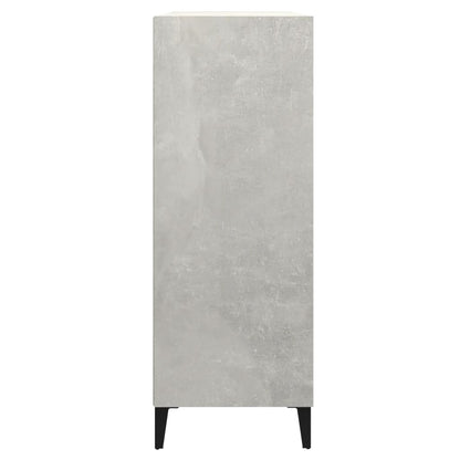 Dressoir 69,5x32,5x90 cm bewerkt hout betongrijs