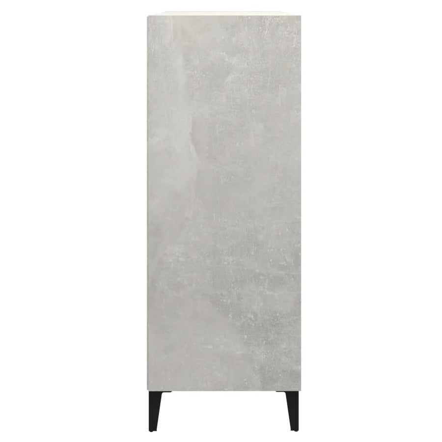 Dressoir 69,5x32,5x90 cm bewerkt hout betongrijs