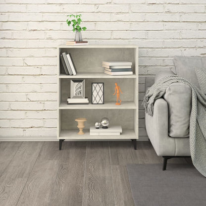 Dressoir 69,5x32,5x90 cm bewerkt hout betongrijs