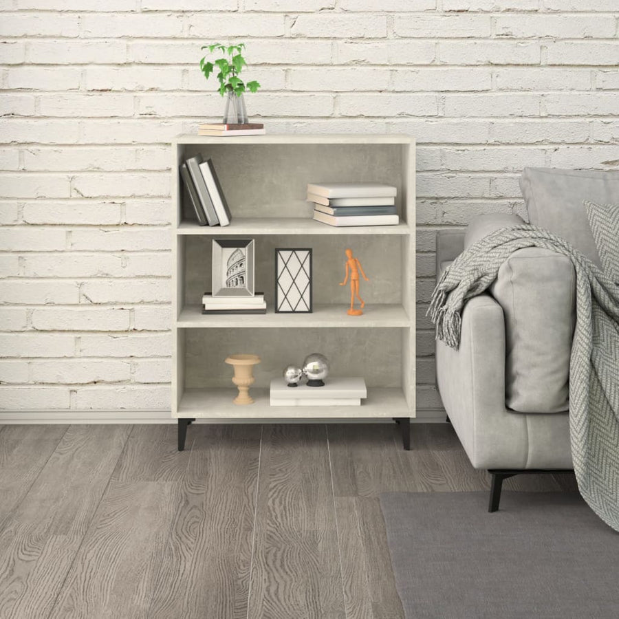 Dressoir 69,5x32,5x90 cm bewerkt hout betongrijs