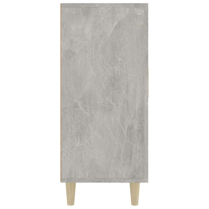 Dressoir 90X34X80 Cm Bewerkt Hout Betongrijs