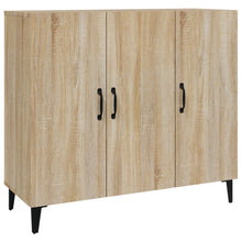 Dressoir 90X34X80 Cm Bewerkt Hout Kleurig Sonoma eiken