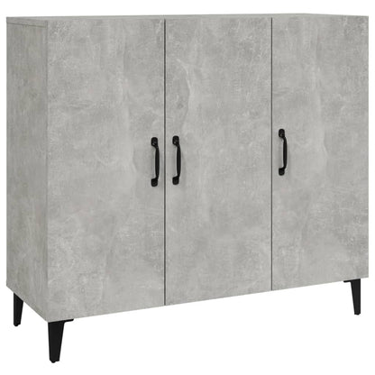 Dressoir 90X34X80 Cm Bewerkt Hout Betongrijs