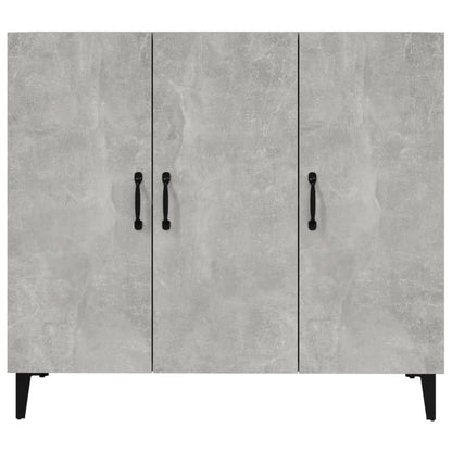 Dressoir 90X34X80 Cm Bewerkt Hout Betongrijs