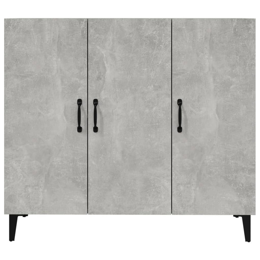 Dressoir 90X34X80 Cm Bewerkt Hout Betongrijs