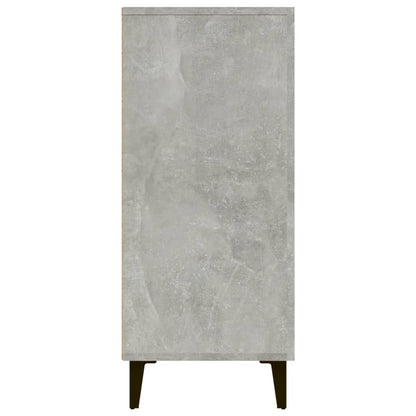 Dressoir 90X34X80 Cm Bewerkt Hout Betongrijs