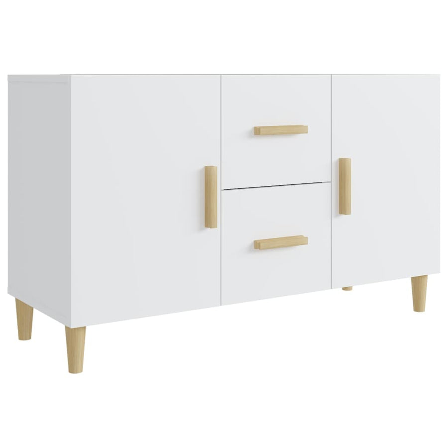 Dressoir 100X36X60 Cm Bewerkt Hout Wit