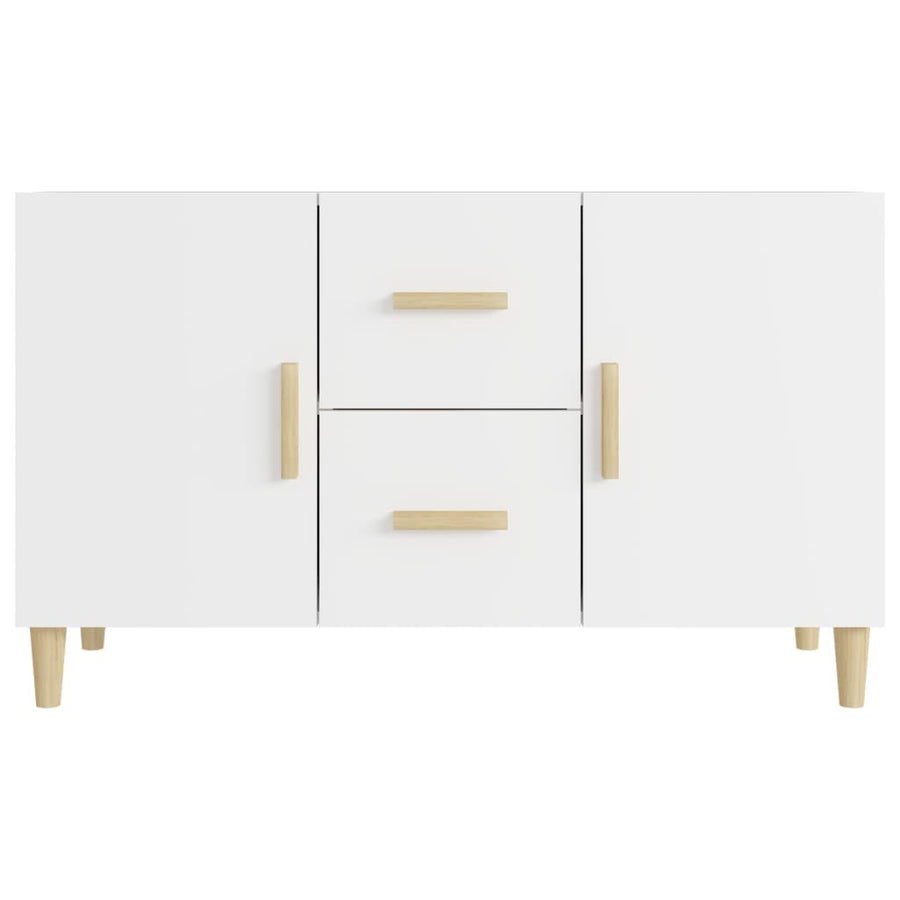 Dressoir 100X36X60 Cm Bewerkt Hout Wit