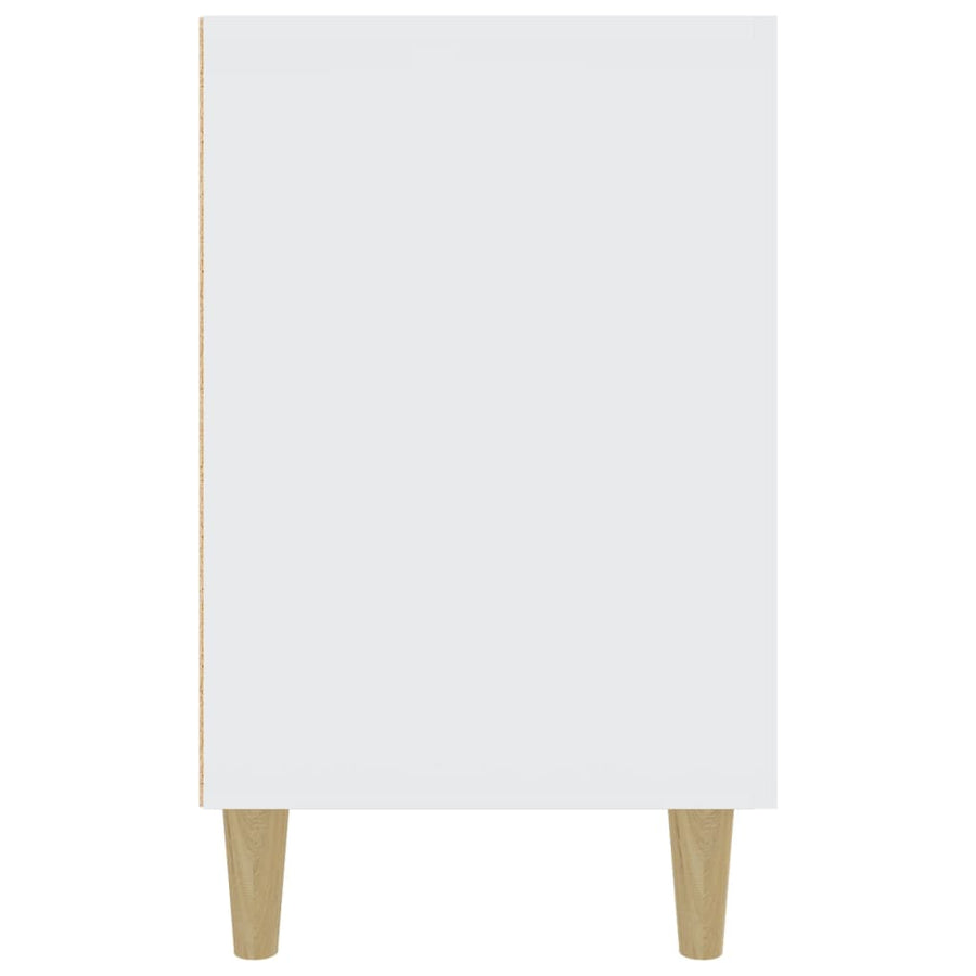 Dressoir 100X36X60 Cm Bewerkt Hout Wit