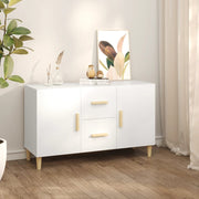 Dressoir 100x36x60 cm bewerkt hout wit