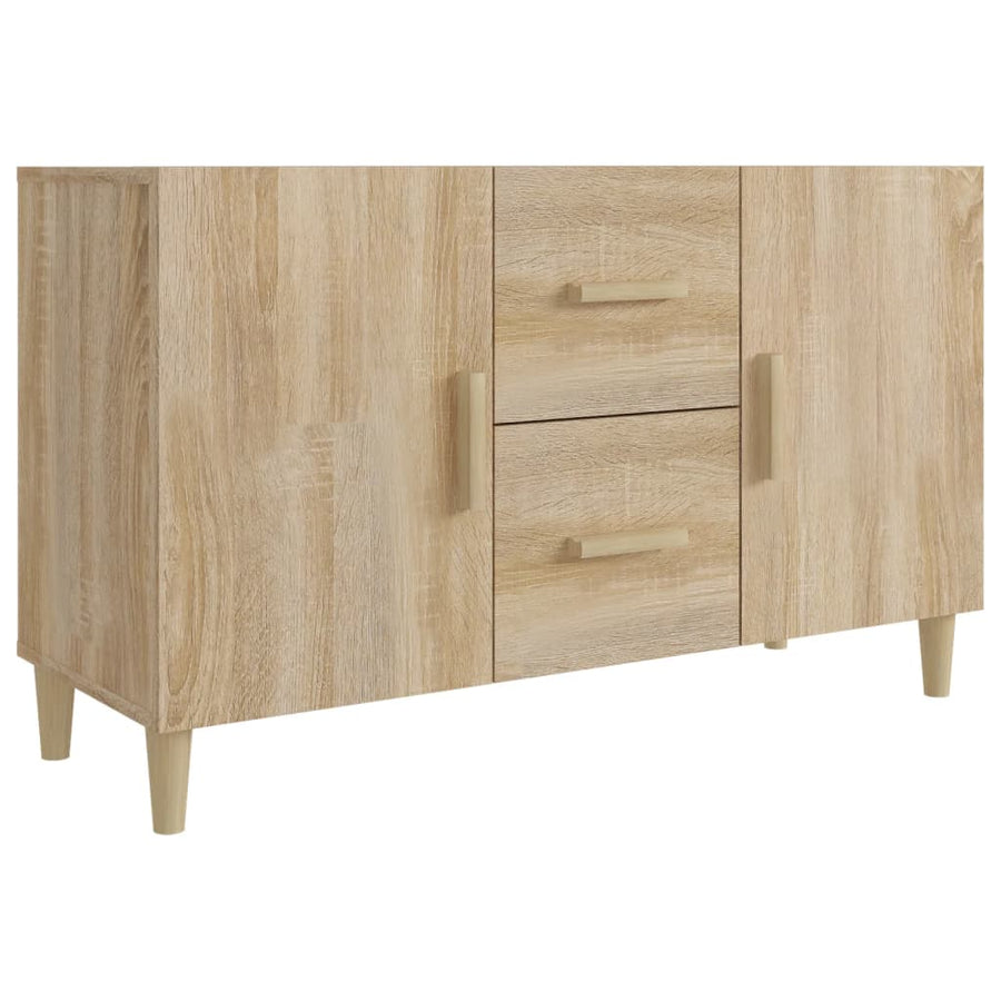 Dressoir 100X36X60 Cm Bewerkt Hout Sonoma Eikenkleurig