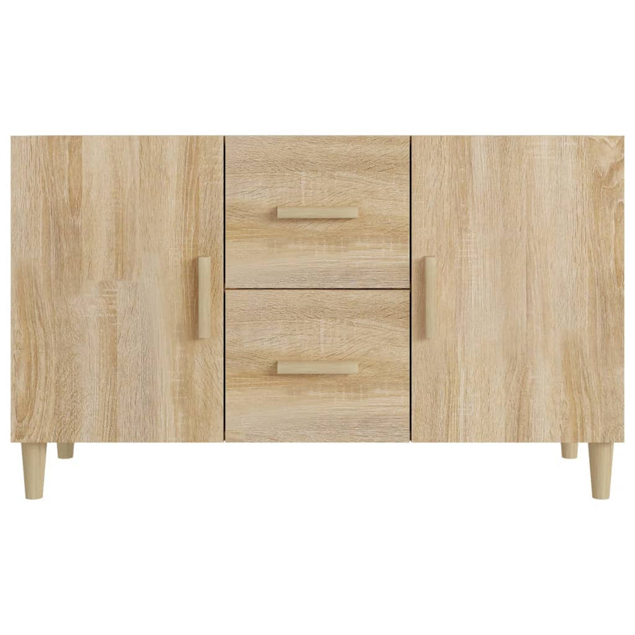 Dressoir 100X36X60 Cm Bewerkt Hout Sonoma Eikenkleurig
